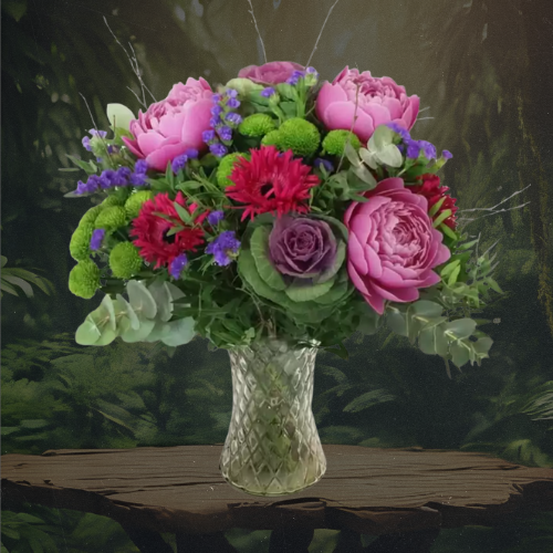 I’m a Celebrity Bouquets: The Ultimate Guide to Gifting Flowers the camp leader midnight peony merlot (appleyard)