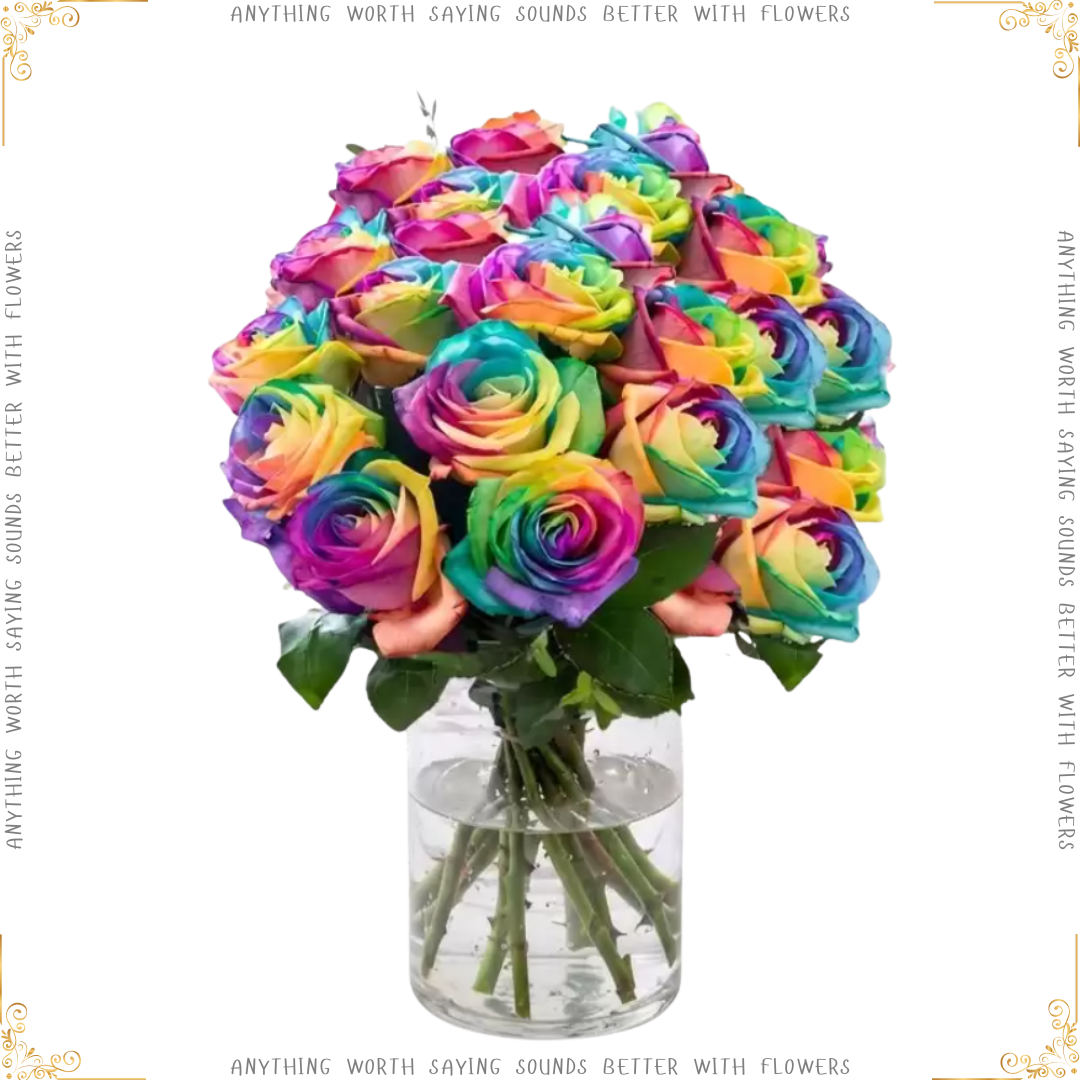 Rainbow Roses
