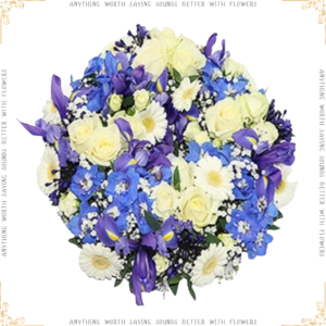 Classic White and Blue Posy